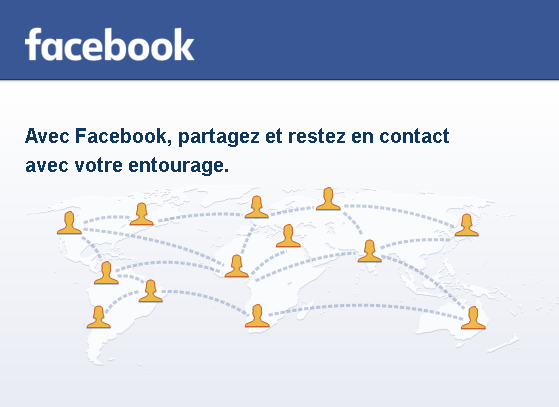 Page d'accueil Facebook