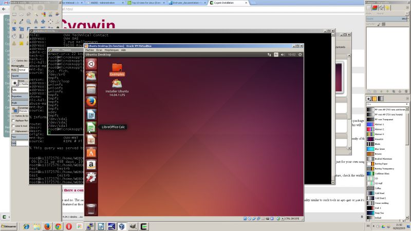 Un bureau Ubuntu dans une machine virtuelle