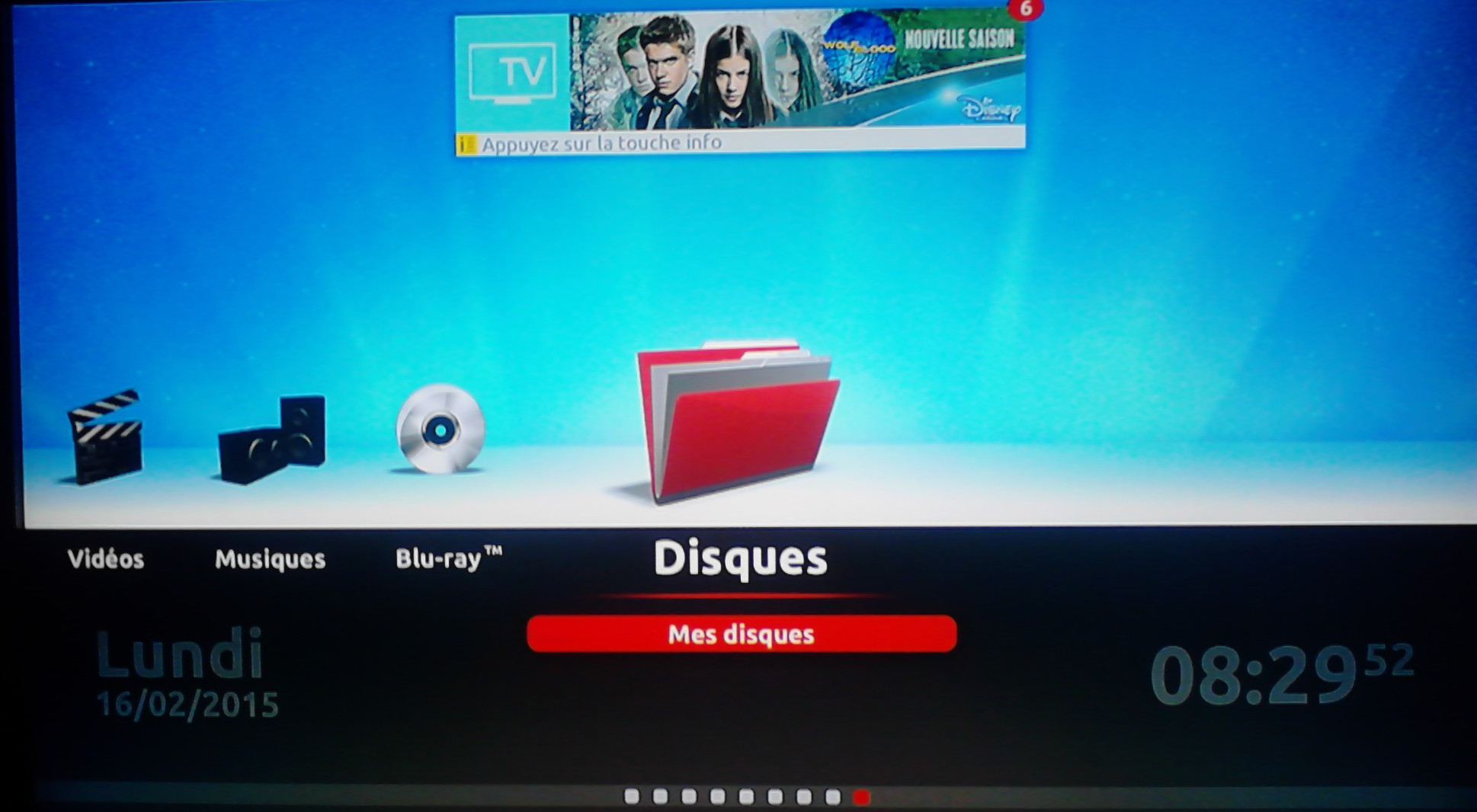 Copie d'écran Freebox 1